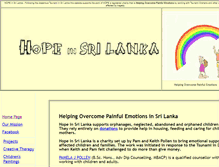 Tablet Screenshot of hopeinsrilanka.com